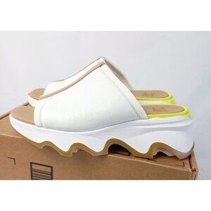 Sorel Kinetic leather sandals mules sea salt/radiation size 9.5